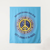 この共有を平和に導こう☮ タペストリー (正面)