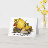 この具体的なトラックのメッセージカードの負荷を得て下さい カード (黄色い花)