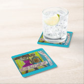 この再使用可能なコースターはちょうどワインTALKIであるかもしれません スクエアペーパーコースター (インサイチュ)