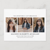 この冒険は写真の卒業を始めたばかりだ ポストカード (正面)