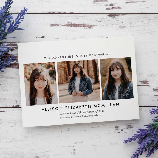 この冒険は写真の卒業を始めたばかりだ 案内状