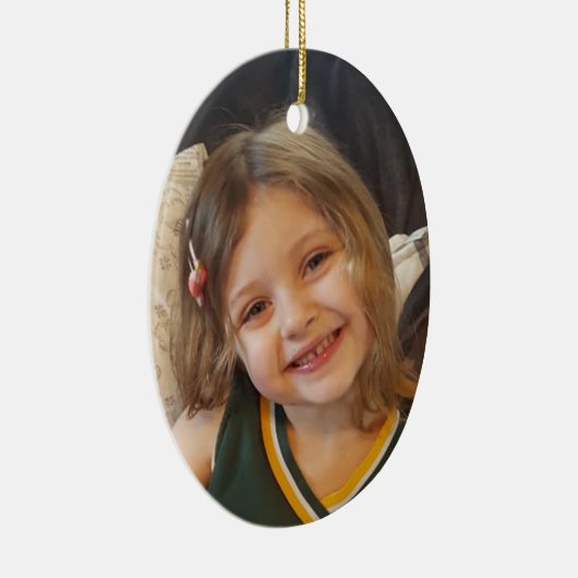 この写真に写真を追加パーソナライズされた セラミックオーナメント (右)