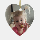 この写真に写真を追加パーソナライズされた セラミックオーナメント (右)