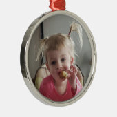 この写真に写真を追加パーソナライズされた メタルオーナメント (右)
