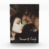 この写真に名前を追加パーソナライズされたする フォトブロック (正面)