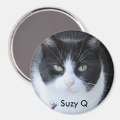 この冷蔵庫マグネットに猫の写真を追加 マグネット (正面/裏面)
