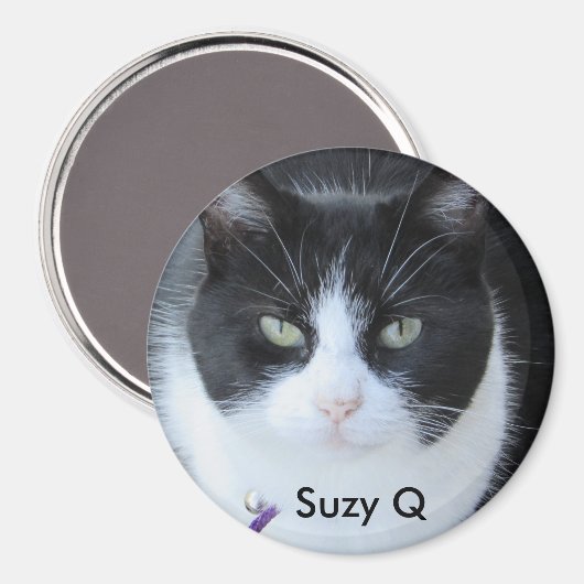 この冷蔵庫マグネットに猫の写真を追加 マグネット (正面/裏面)