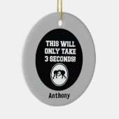 この処理には3分しかかかりませんレスリングオーナメント セラミックオーナメント (右)