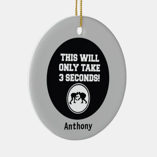 この処理には3分しかかかりませんレスリングオーナメント セラミックオーナメント (右)