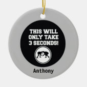 この処理には3分しかかかりませんレスリングオーナメント セラミックオーナメント (正面)