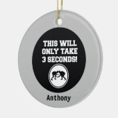 この処理には3分しかかかりませんレスリングオーナメント セラミックオーナメント (左)