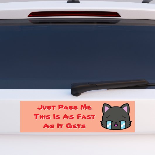 この分だけ早く渡せ バンパーステッカー