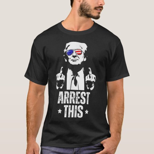 この切り株の指プロの切り株を逮捕する Tシャツ (正面)