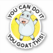 この動物のフンをヤギおもしろいで打てよ シール (正面)