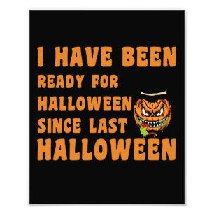 この半年からハロウィーンの用意ができている フォトプリント           
