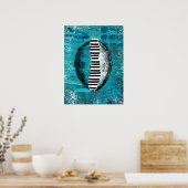 この卵はポスターウォールアートを泳ぐかもしれない ポスター (キッチン)