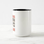 この口で10ピンリーグチームと対決 マグカップ (中央)