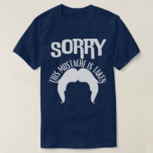 この口ひげが取られてごめんなさい3 Tシャツ (デザイン正面)