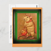 この古いネズミ ポストカード (正面/裏面)