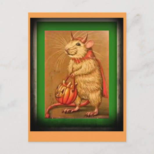 この古いネズミ ポストカード (正面)