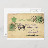 この古い筆跡を解読できますか？ ポストカード (正面/裏面)