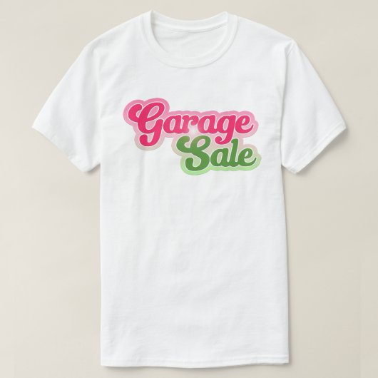 この可愛いガレージセールTシャツをパーソナライズ Tシャツ (デザイン正面)
