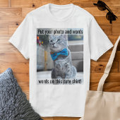 この可愛いシャツに写真と言葉を Tシャツ