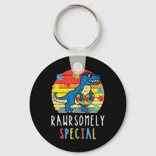 この可愛いトレックス・ディノRawrsomely特別Tシャツを手に入れる キーホルダー