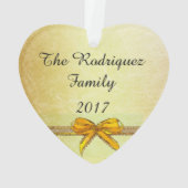 この可愛いハートオーナメントをパーソナライズ オーナメント (裏面)