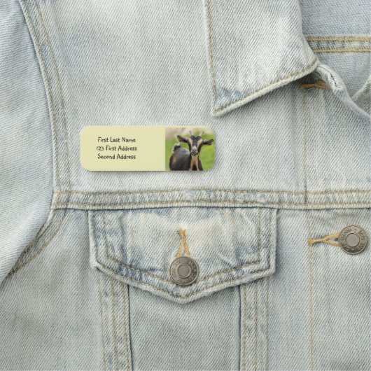 この可愛い牧畜ヤギをパーソナライズ 名札 (インサイチュ)