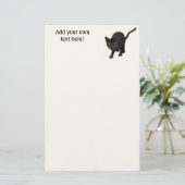 この可愛い黒猫に合わせる 便箋 (スタンド正面)