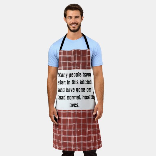 この台所に食べは多くの人が入っていて、行ってしまった エプロン (着用した状態)