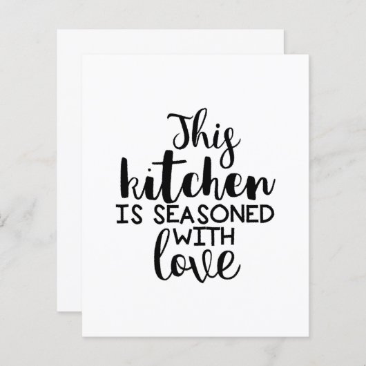 この台所は愛の引用文 (正面/裏面)