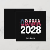 この問題を解決しよう、オバマ大統領2028 招待状 (正面/裏面)