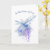 この喪失の時、聖書が慰めとなる カード (黄色い花)