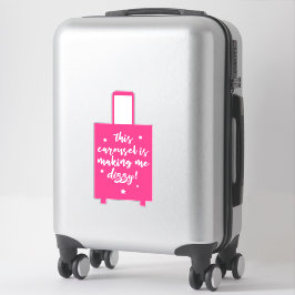 この回転木馬は私を目まいがさせるスーツケおもしろいース シール