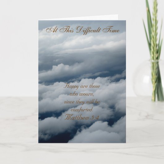 この困難な時間の挨拶状 カード (正面)