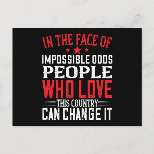 この国を愛する米国の選挙人 ポストカード (正面)