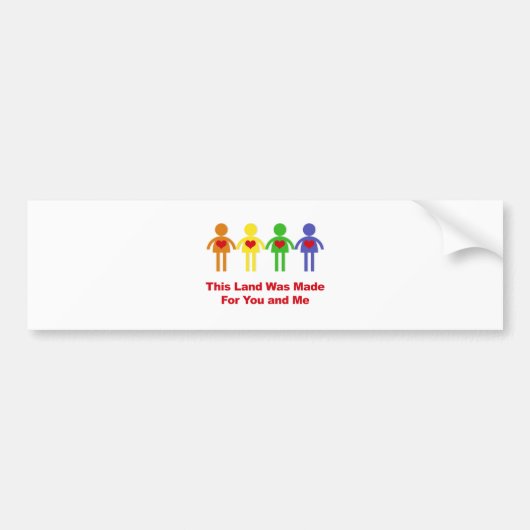 この地は君と僕のために作られた バンパーステッカー (正面)