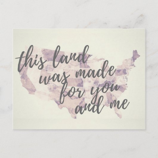 この地愛国的な抗議書 ポストカード (正面)