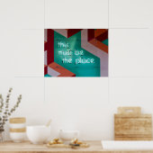 この場所の入力イメージの単語文字 ポスター (キッチン)