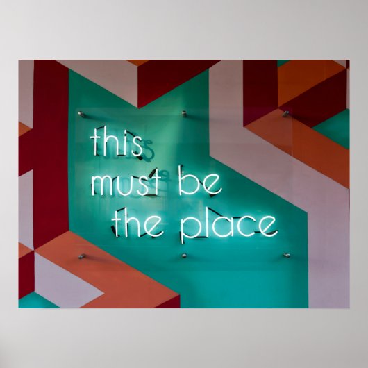 この場所の入力イメージの単語文字 ポスター (正面)