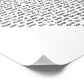 この場所ハートソング歌詞プリント ポスター (角)