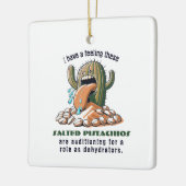 この塩感じ入りピスタチオは監査だ セラミックオーナメント (左)