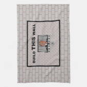 この壁を建てる/アンチトランプ キッチンタオル (縦)