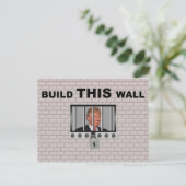 この壁を建てる/アンチトランプ ポストカード (スタンド正面)