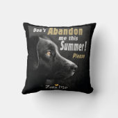 この夏に私を見捨てない – 犬の保護 クッション (裏面)