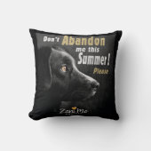 この夏に私を見捨てない – 犬の保護 クッション (正面)