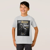 この夏に私を見捨てない – 犬の保護 Tシャツ (正面フル)