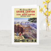 この夏の訪問のグランドキャニオン カード (黄色い花)